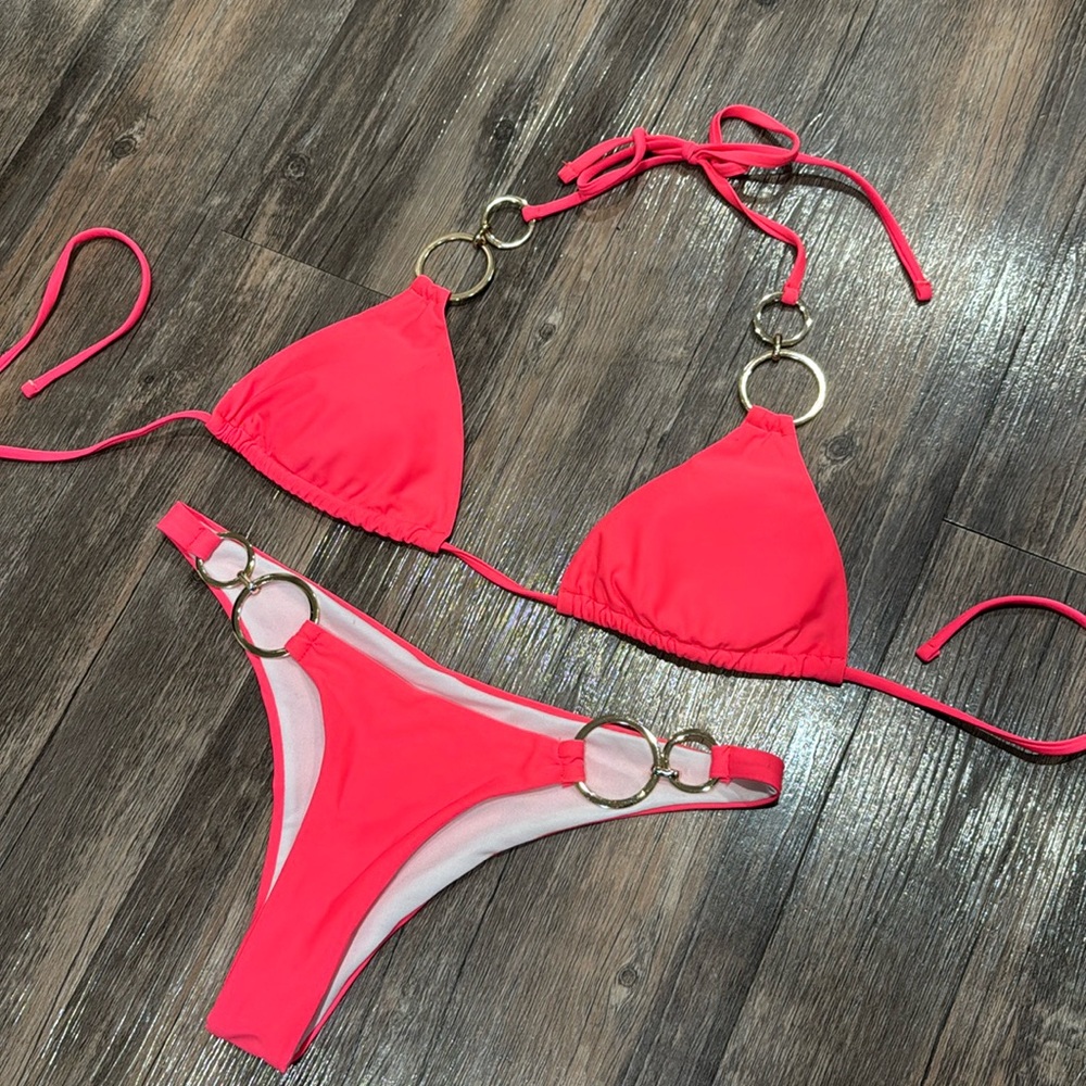 Pink and Gold Bikini